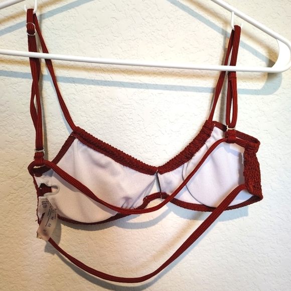 Rust Colored Bathing Suit Top - Picture 2 of 2